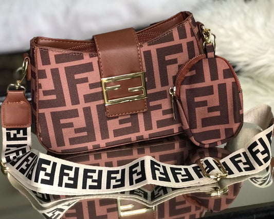 Fendi Signature Pattern Crossbody