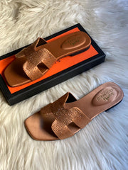 Hermes Glittery Sandals