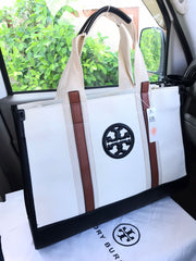 Tory Burch Brown Strappy Tote