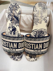 Christian Dior Dway Canvas Crafted Sandal