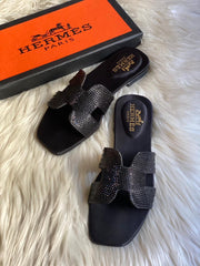 Hermes Glittery Sandals