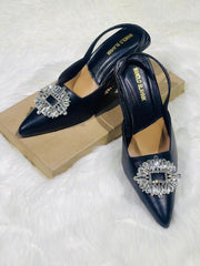 Manalo Diamante Brooch Heels