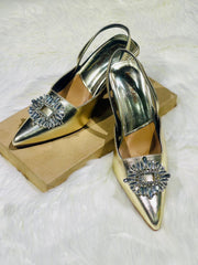 Manalo Diamante Brooch Heels