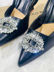 Manalo Diamante Brooch Heels