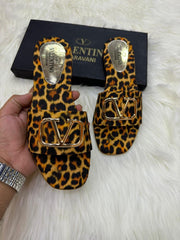 Valentino Leopard Flats