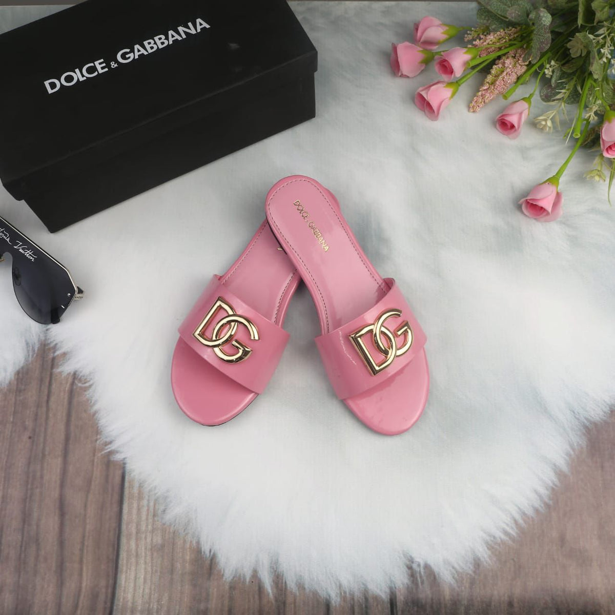 Dolce & Gabbana Signature Patent Sandals