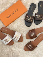 Louis Vuitton Luxe Leather MINA Sandals