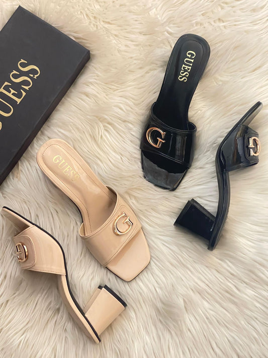 Guess Luxe Leather Patent Heels