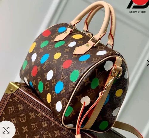 Louis Vuitton x Yayoi Kusama Monogram Speedy Bandoulière 25