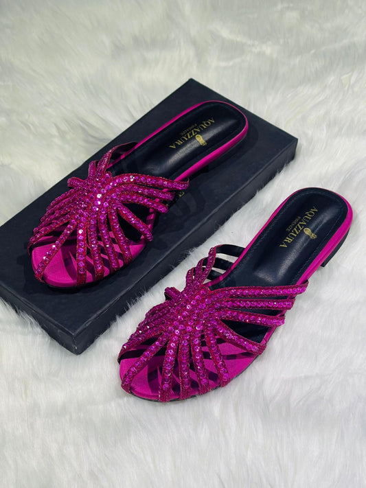 Aquazzura Embroidered Flats