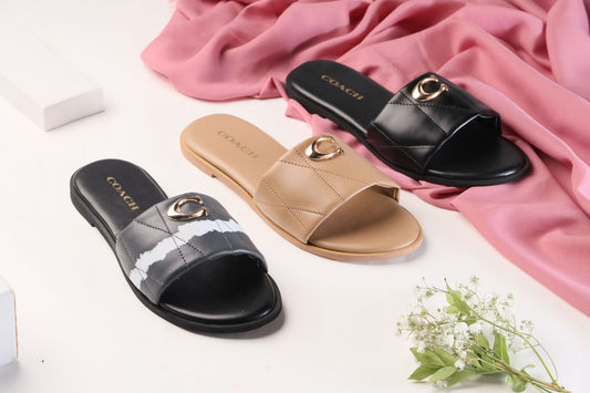 Coach Branded Casual Slides