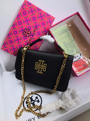 Tory Burch TT Top Handle Crossbody with Chain