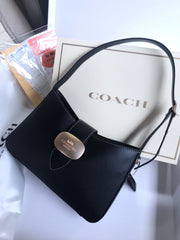 Coach Signature Cowhide Leather Shoulder Bag