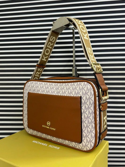 Michael Kors Logo Embossed Crossbody