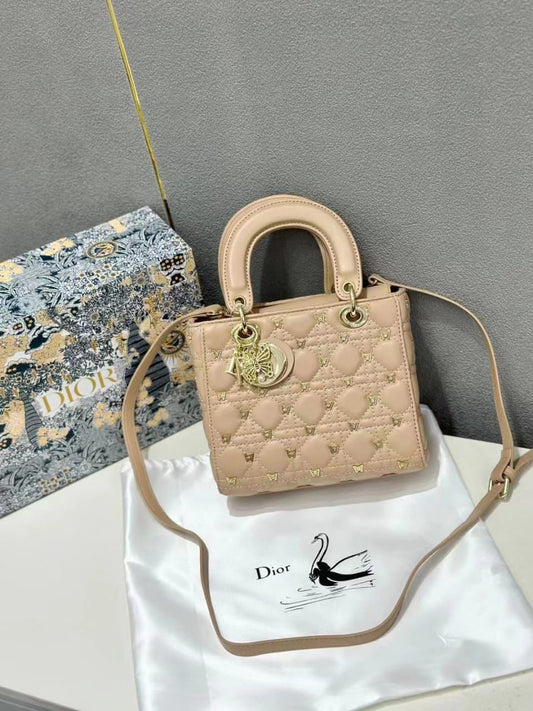 Christian Dior Mini Cannage Lady Dior Bag