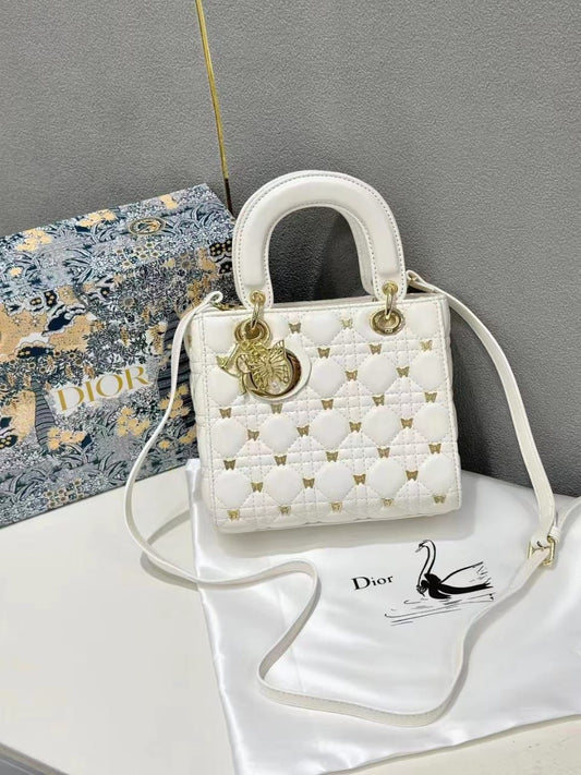 Christian Dior Mini Cannage Lady Dior Bag