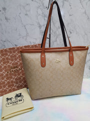 COACH Signature Canvas Tote