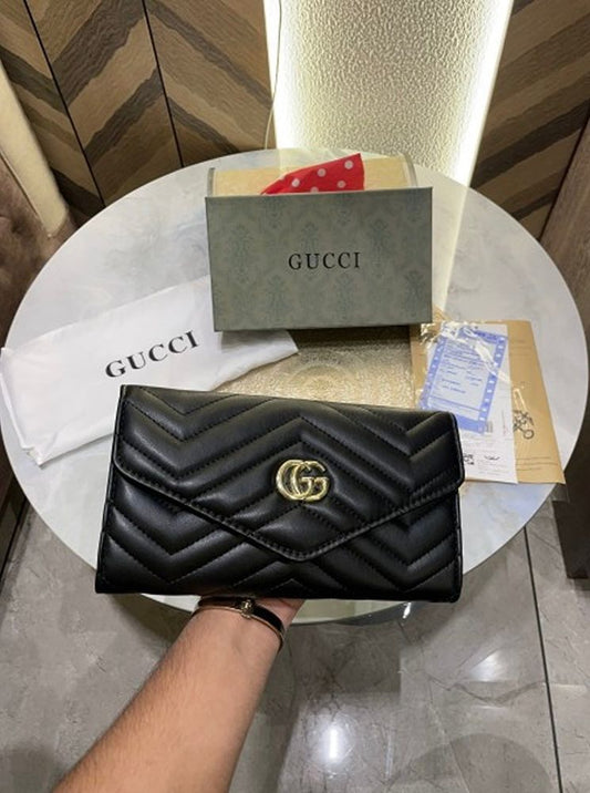 Gucci GG Marmont Black Crossbody Bag & Clutch Combo