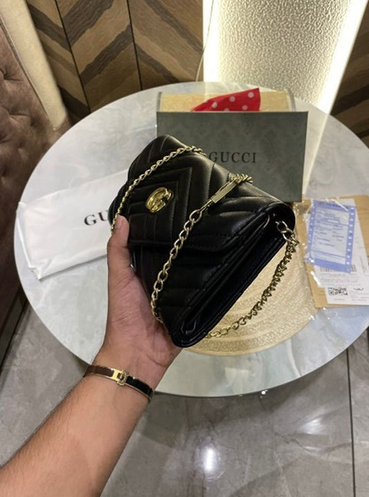 Gucci GG Marmont Black Crossbody Bag & Clutch Combo