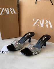 Zara Heeled With Shiny Detail