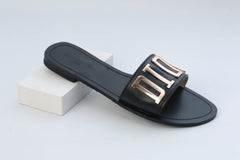 Dior Leather 'DIOR' Crafted Sandals