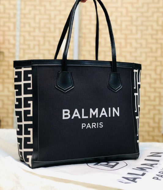 Balmain Paris leather Tote Bag