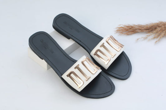 Dior Leather 'DIOR' Crafted Sandals