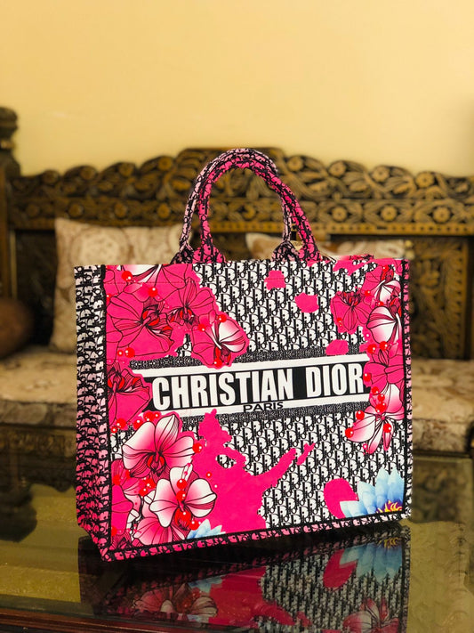 Christian Dior Printed Tote Bag