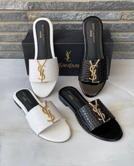 Saint Laurent Snake Serpenti Slides