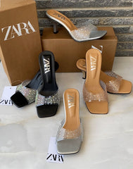 Zara Heeled With Shiny Detail