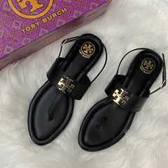 Tory Burch T Strap Leather Sandals