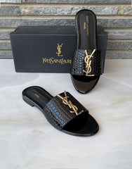 Saint Laurent Snake Serpenti Slides