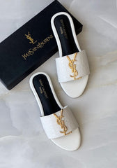 Saint Laurent Snake Serpenti Slides