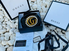 Gucci Pearl Double G Belt