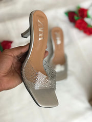 Zara Heeled With Shiny Detail