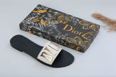 Dior Leather 'DIOR' Crafted Sandals