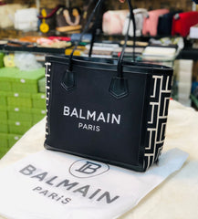 Balmain Paris leather Tote Bag