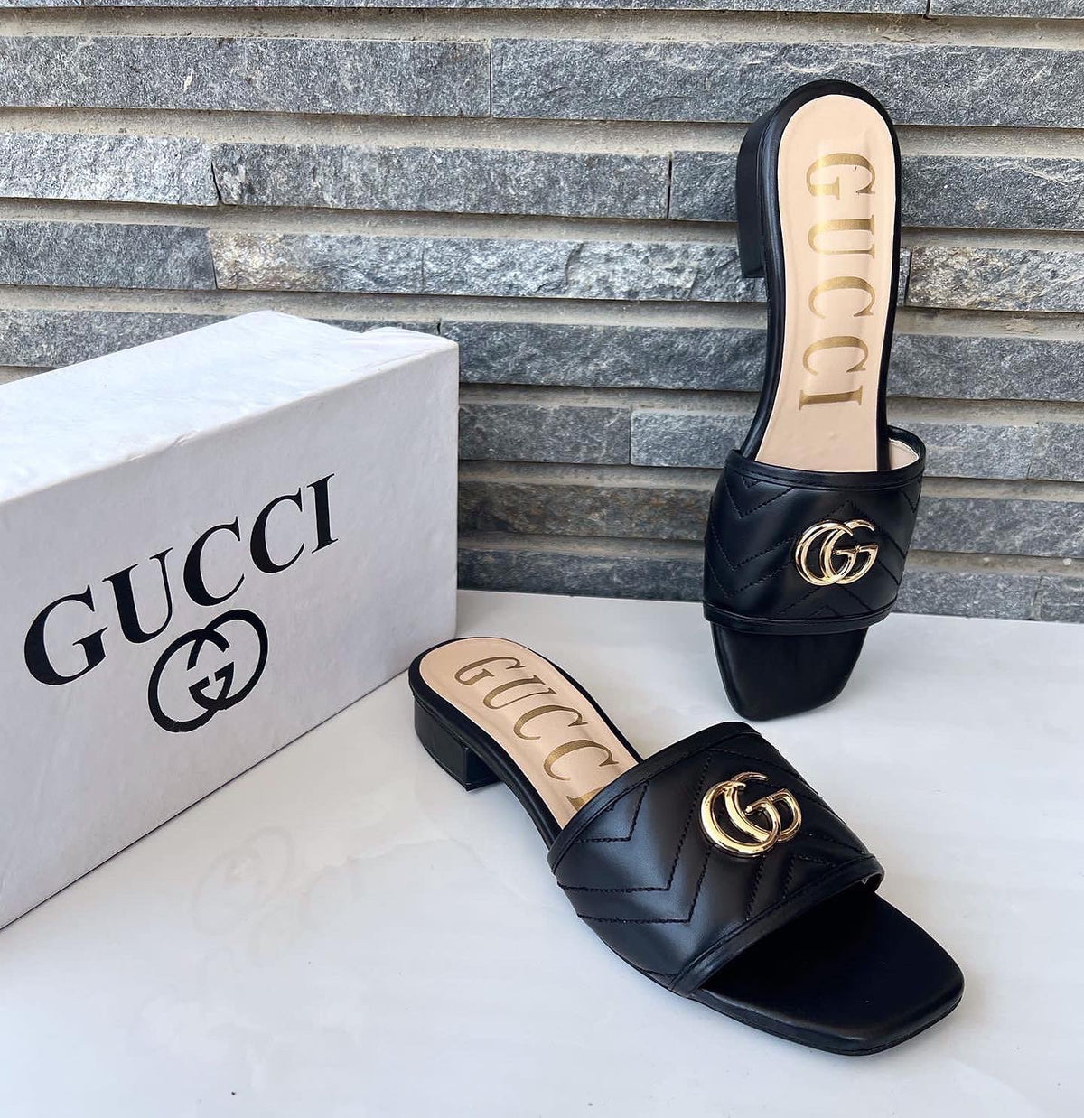 Gucci Leather Crafted Sandals