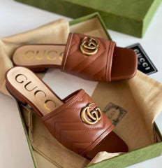 Gucci Leather Crafted Sandals